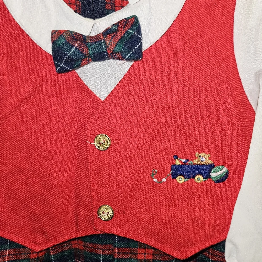 Vintage Little Goodies Holiday Romper 24 Months Made In USA
